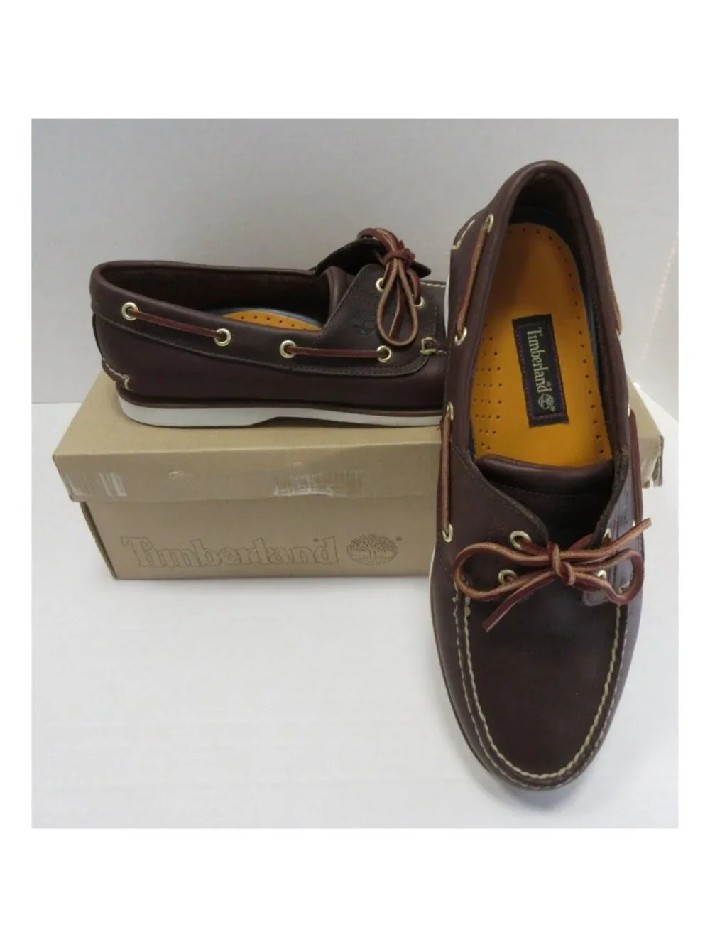 Timberland Boat Shoes 10.5 Newmarket Camp Moc Deck Loafer Leather *